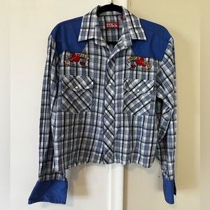 Triple Z Threadz Embroidered Pearl Snap